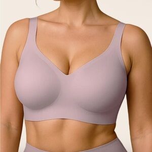 Seamless Mauve Comfort Bra
